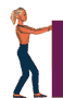 pushing in the wrong posture can cause back pain